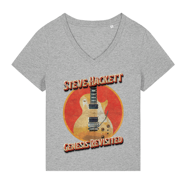 Retro Guitar V-neck Women's T-shirt