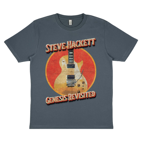 Retro Guitar Light Charcoal Grey T-shirt
